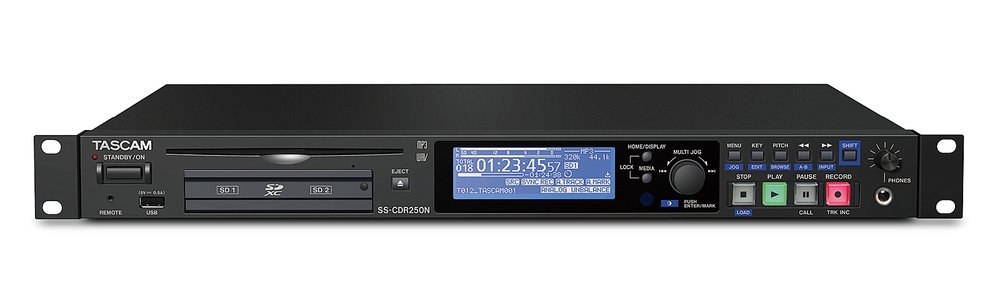 TASCAM SS-CDR250N Solid-State Stereo Recorder