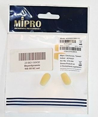 Mipro Windschutz für MU 53 Mikrofone, beige (4 Stück)