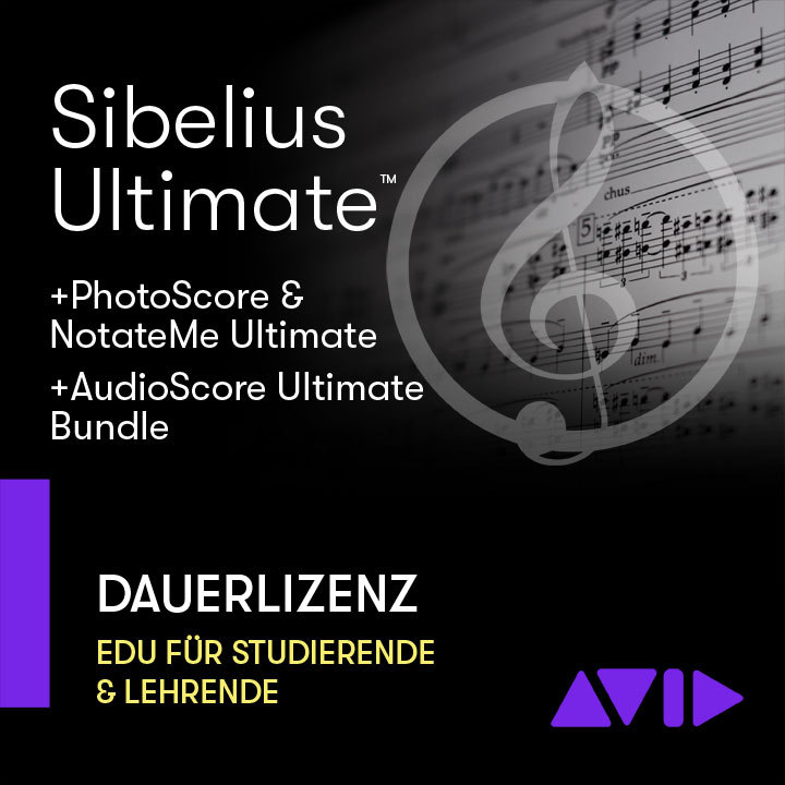 Avid Sibelius Ultimate EDU Lizenz inkl.PhotoScore & AudioScore